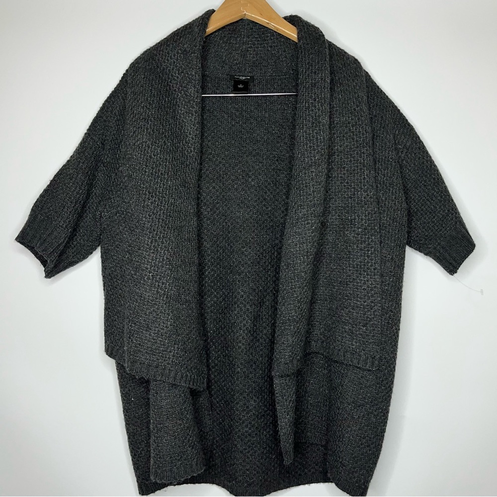Ann Taylor LOFT Black double layered Cardigan - Picture 3 of 12